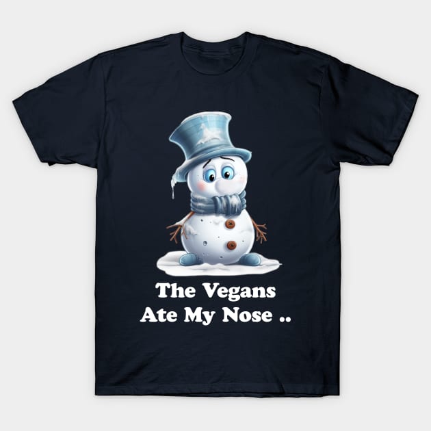 Funny Christmas Snowman T-Shirt by NineBlack